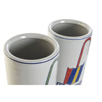 porte-parapluie DKD Home Decor Multicouleur Urbaine 19 x 19 x 44 cm 19 x 19 x 45 cm (2 Unités) Mamm