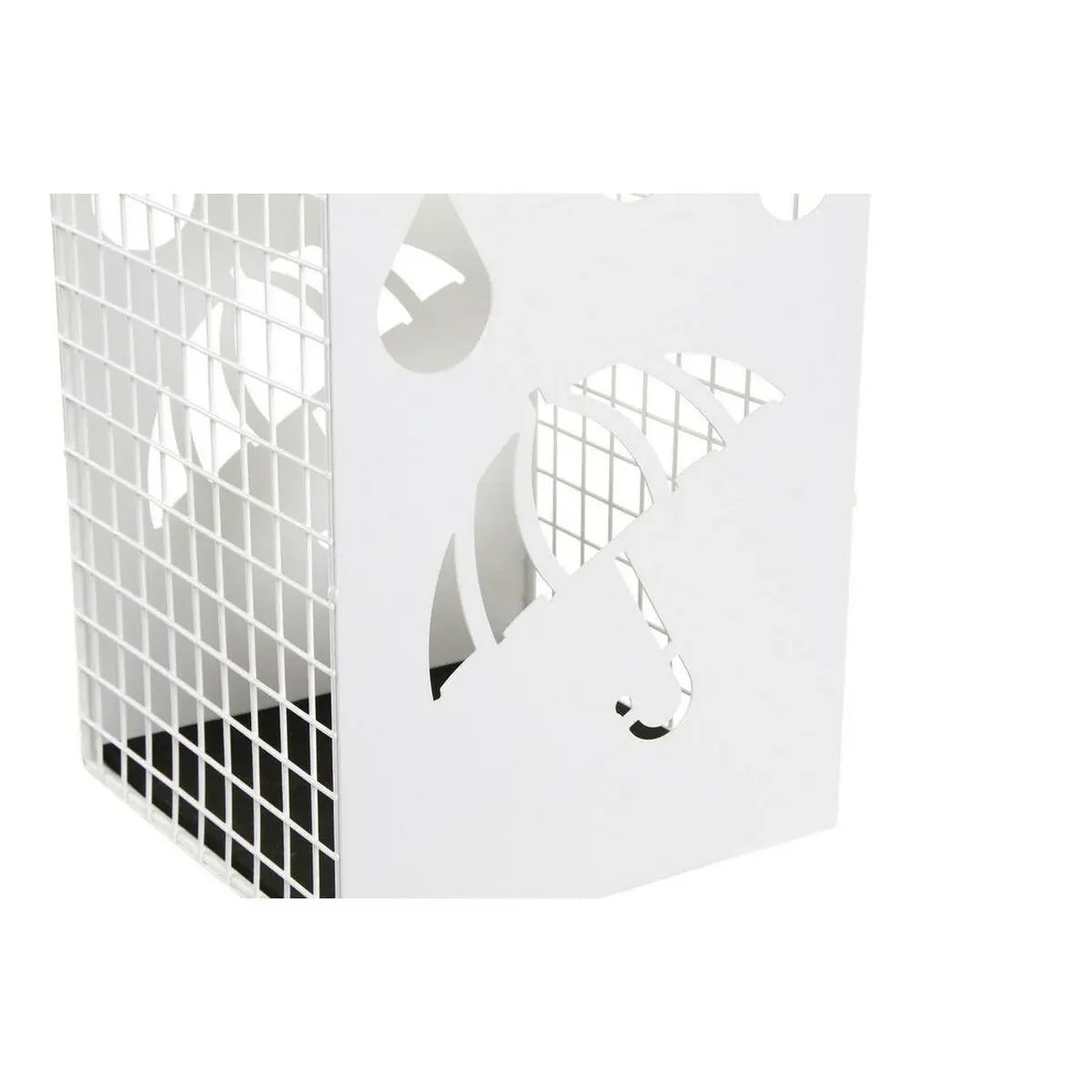 porte-parapluie DKD Home Decor Noir Métal Blanc (19.5 x 20 x 47.5 cm) (2 pcs) Mamm