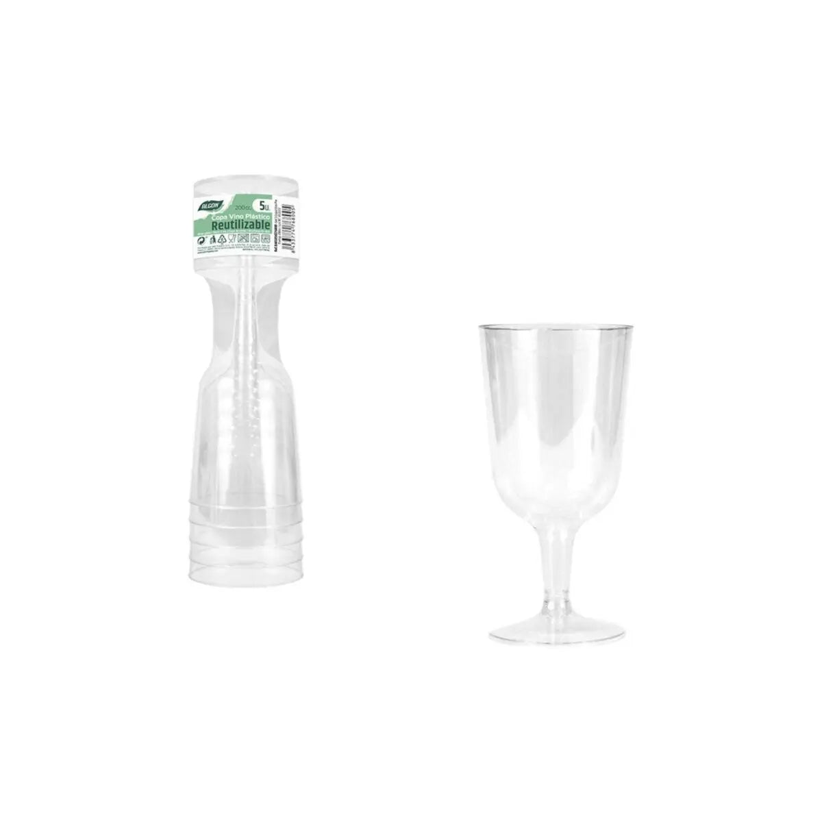 verre de vin Algon 200 ml 5 Pièces (24 Unités) Mamm