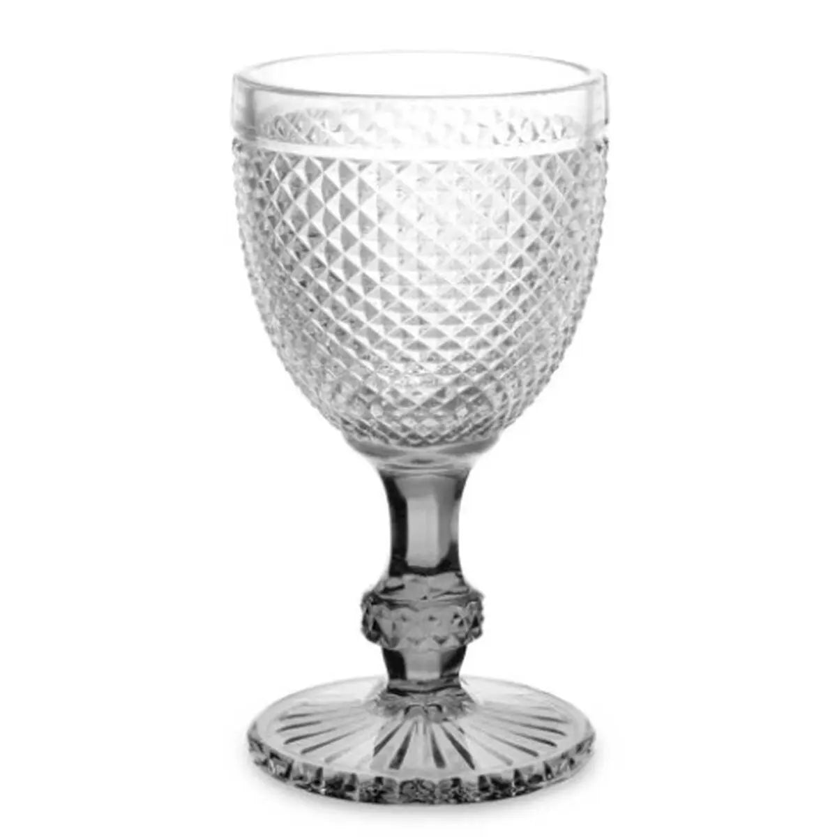 verre de vin Diamant Transparent Anthracite verre 330 ml (6 Unités) Mamm