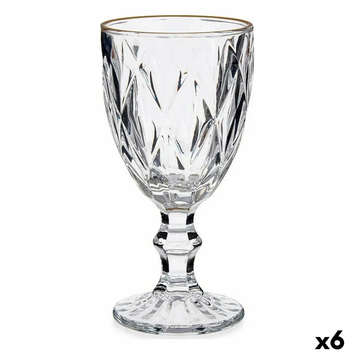 verre de vin Doré Transparent verre 6 Unités (330 ml) Mamm